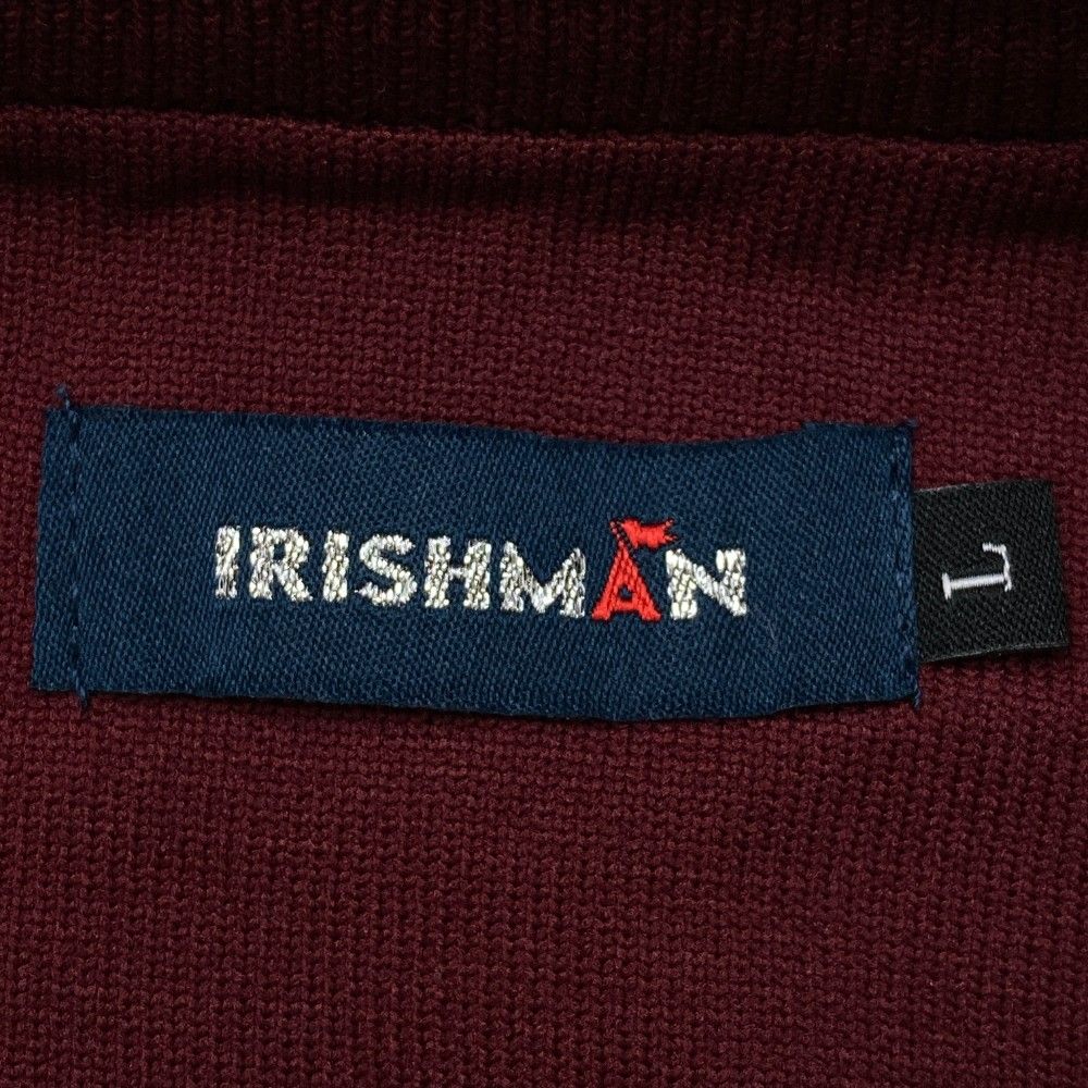 サイズ：L IRISHMAN アイリッシュマン  ニットセーター  レッド系 [240101445707] ゴルフウェア メンズ ストスト 楽天市場】IRISHMAN アイリッシュマン ニットセーター レッド系