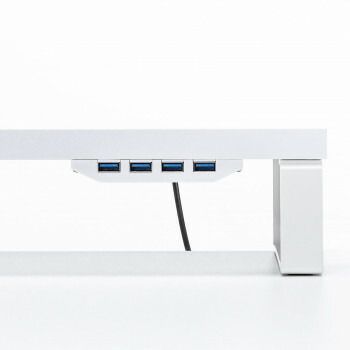 サンワサプライ USBハブ付モニター台