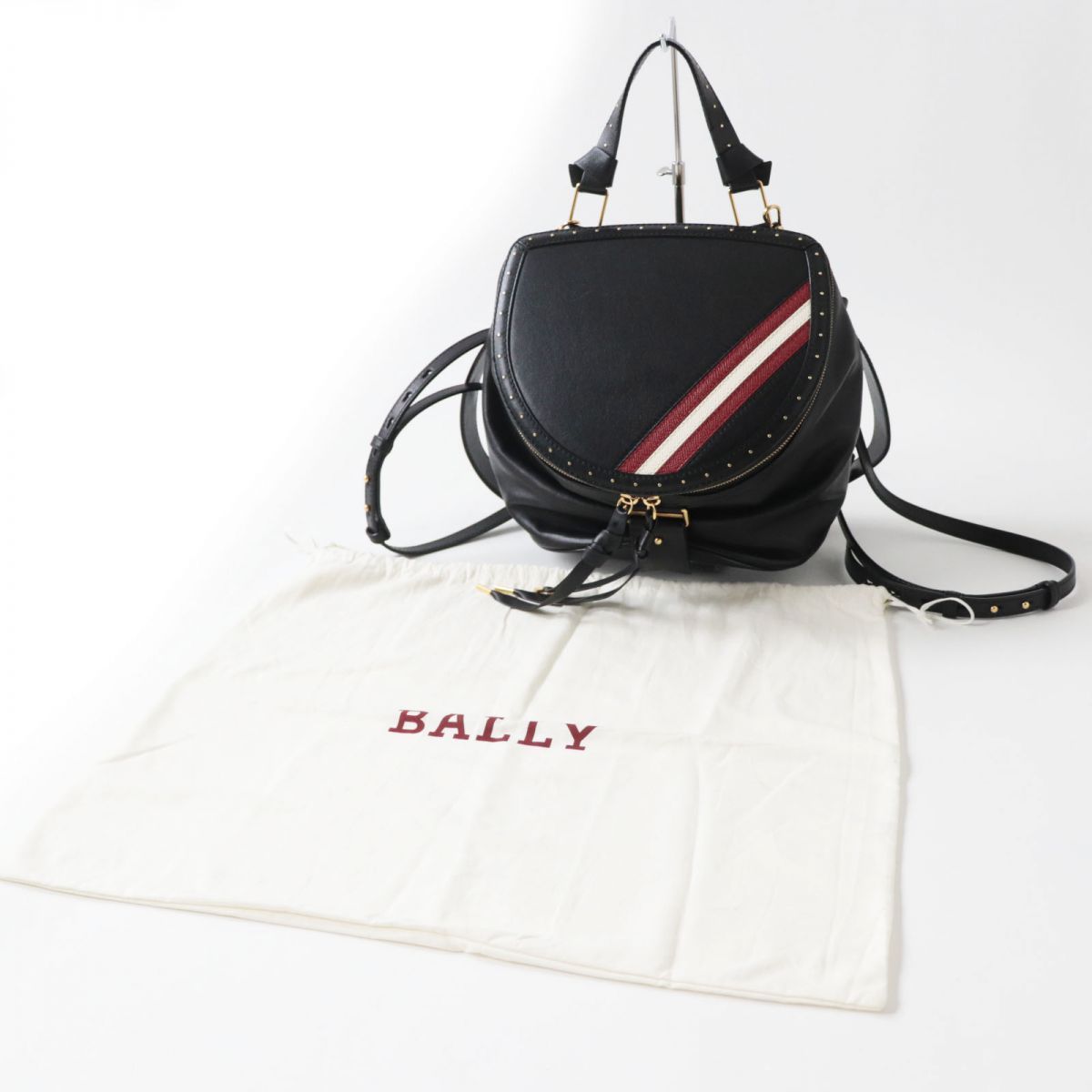 難あり BALLY バリー ハンドバッグ レザー ブラック - ブランド別