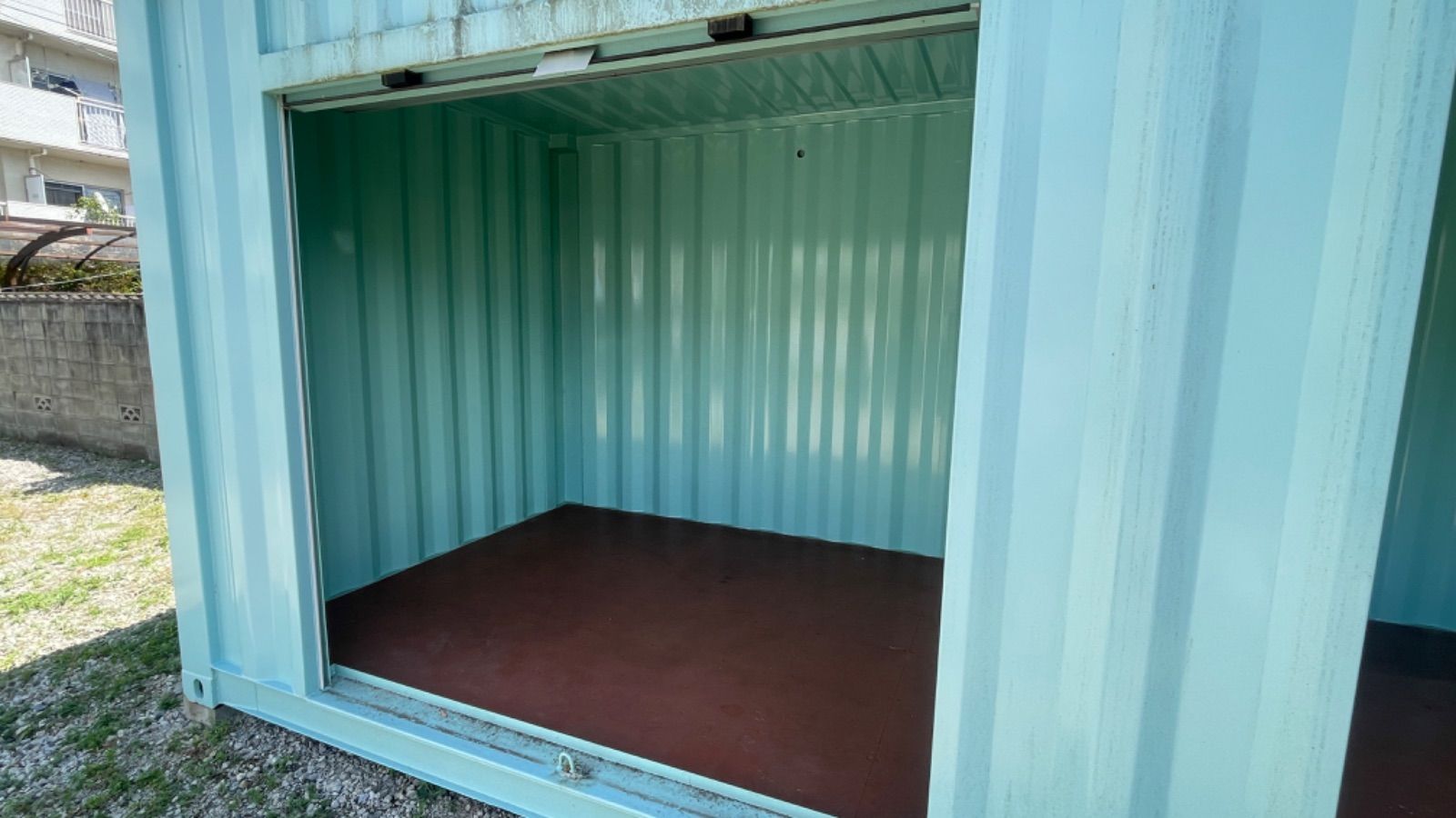 20ft コンテナ倉庫 2シャッター付 物置 恥ずかし コンテナハウス 愛媛  