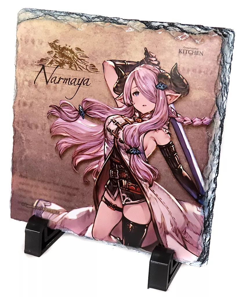 雑貨　ルシファー キャラクター石版 「GRANBLUE FANTASY-グランブルーファンタジー-×PASELA RESORTS グランサイファーキッチン」 スタンプカード50ポイント特典 Amazon.co.jp: ルシファー グラサイキッチン グランサイファー