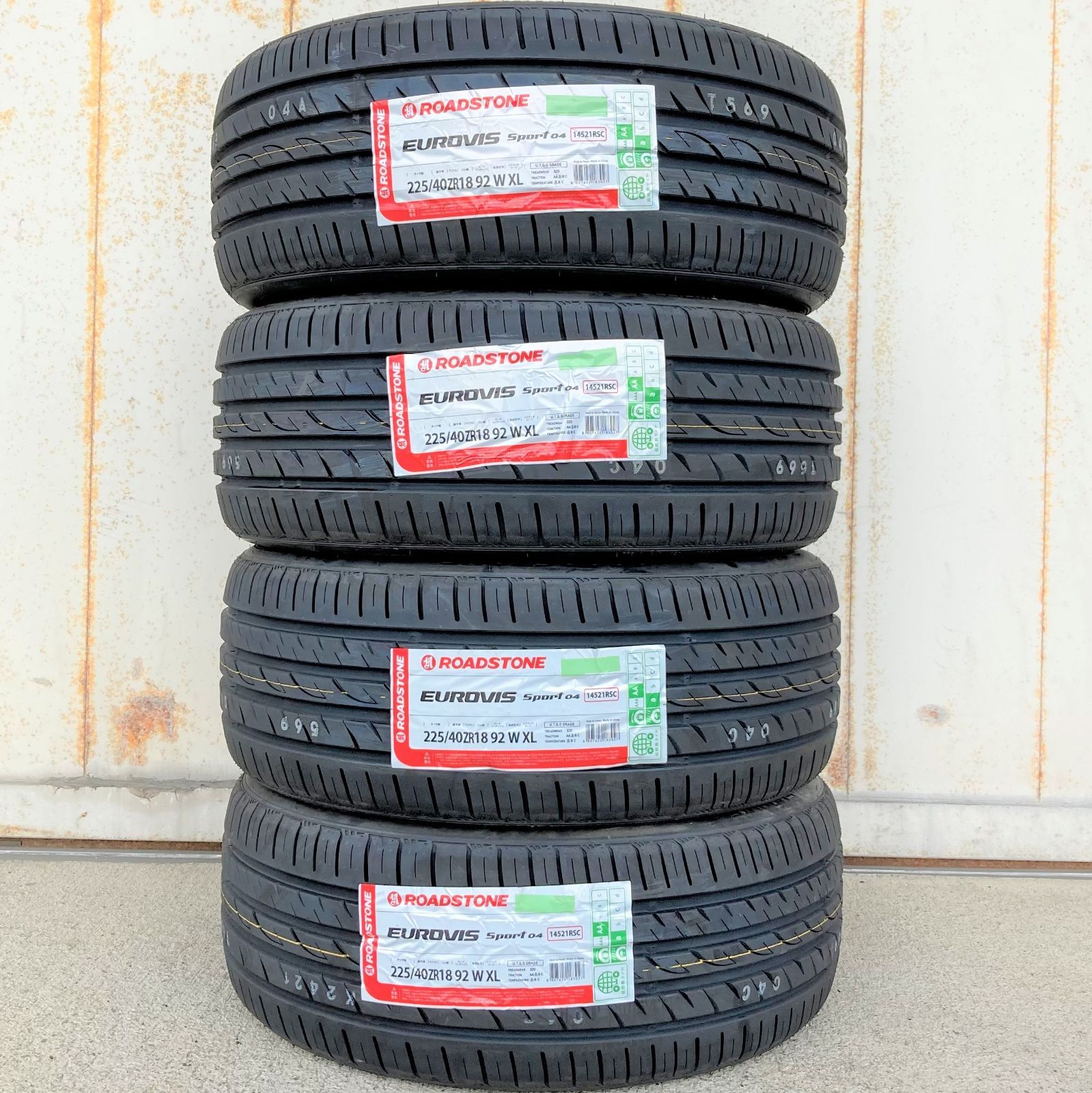 225/40R18 サマータイヤ 新品 ４本セット ロードストーン ユーロビス