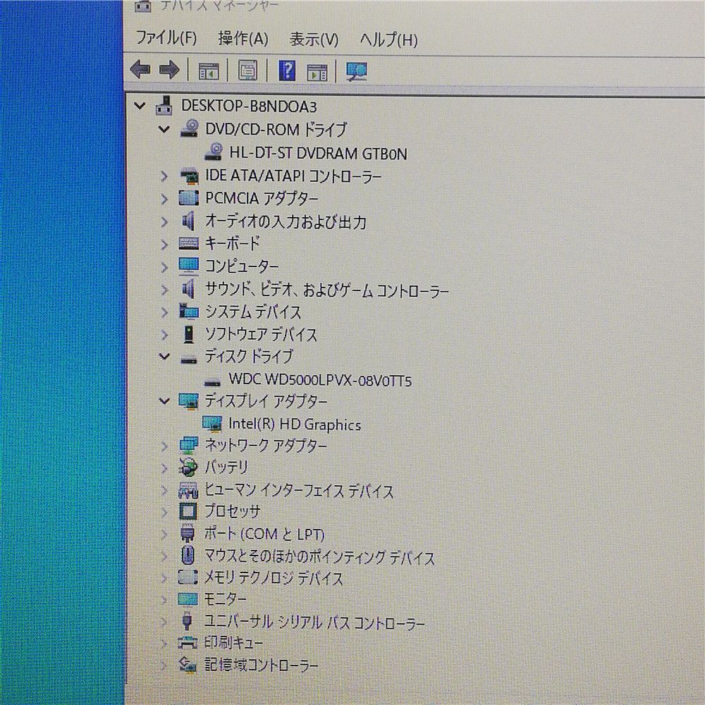 HDD500GB ノートpc VK20EXZGN 無線 4GB RW Win10