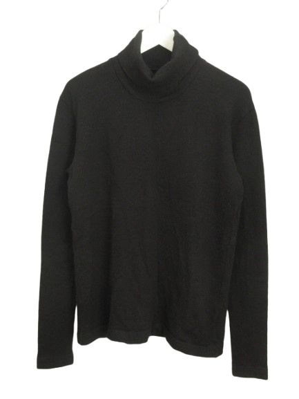 KLASICA クラシカ SMOKE SMOOTH TURTLE NECK PULL / JACQUARD KNIT JERSEY 22C-66TTL タートルネック ニット セーター 4 ブラック 長袖 トップス
