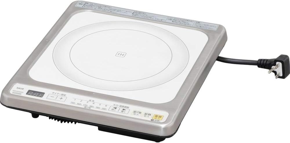 アイリスオーヤマ IHクッキングヒーター 卓上 2000W ビルトインタイプ コンロ ホワイト IHC-B122-W