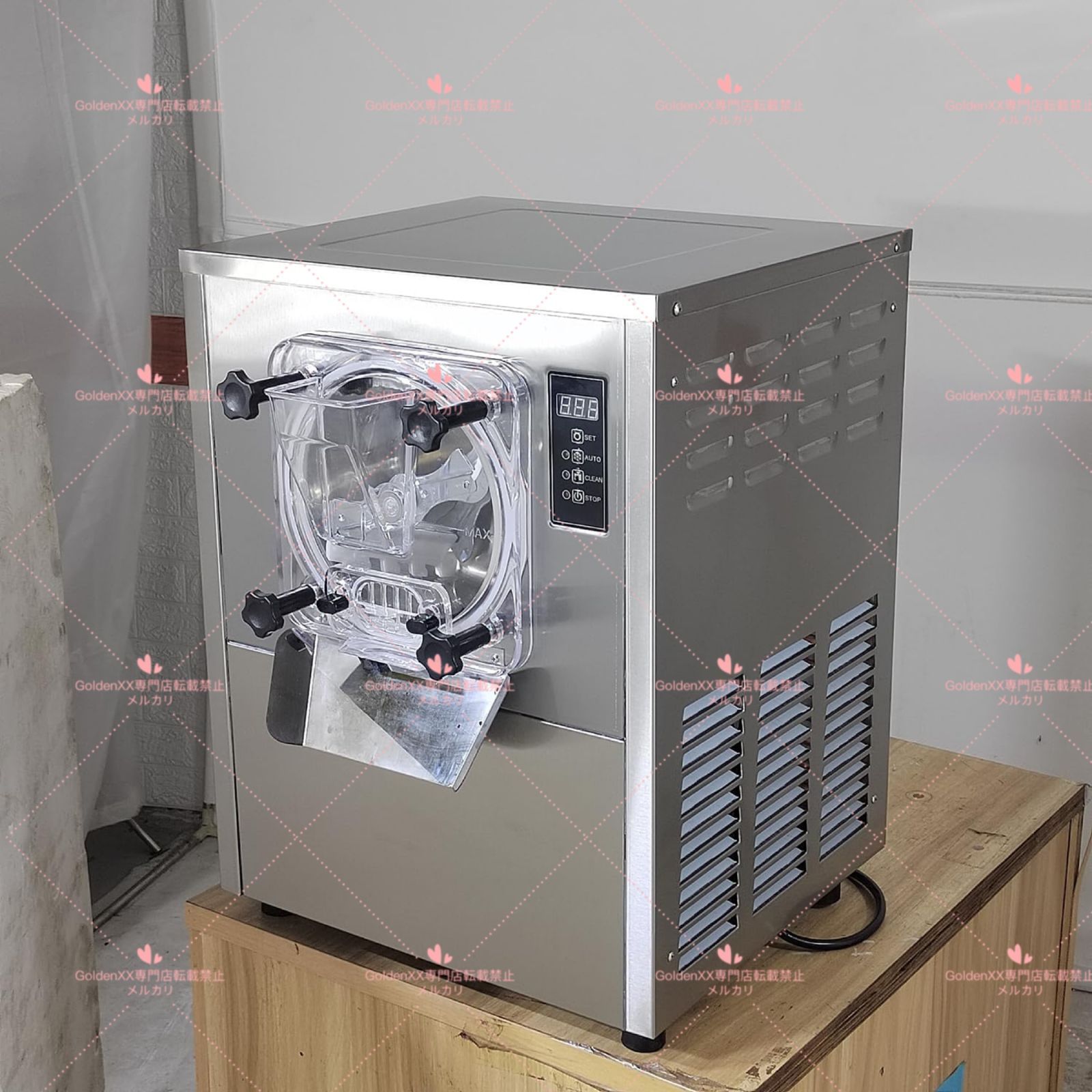 送料無料 業務用デスクトップ型ハードアイスクリームマシン カウンタートップハードアイスクリーム製造マシン イタリア風アイスクリームマシン レス