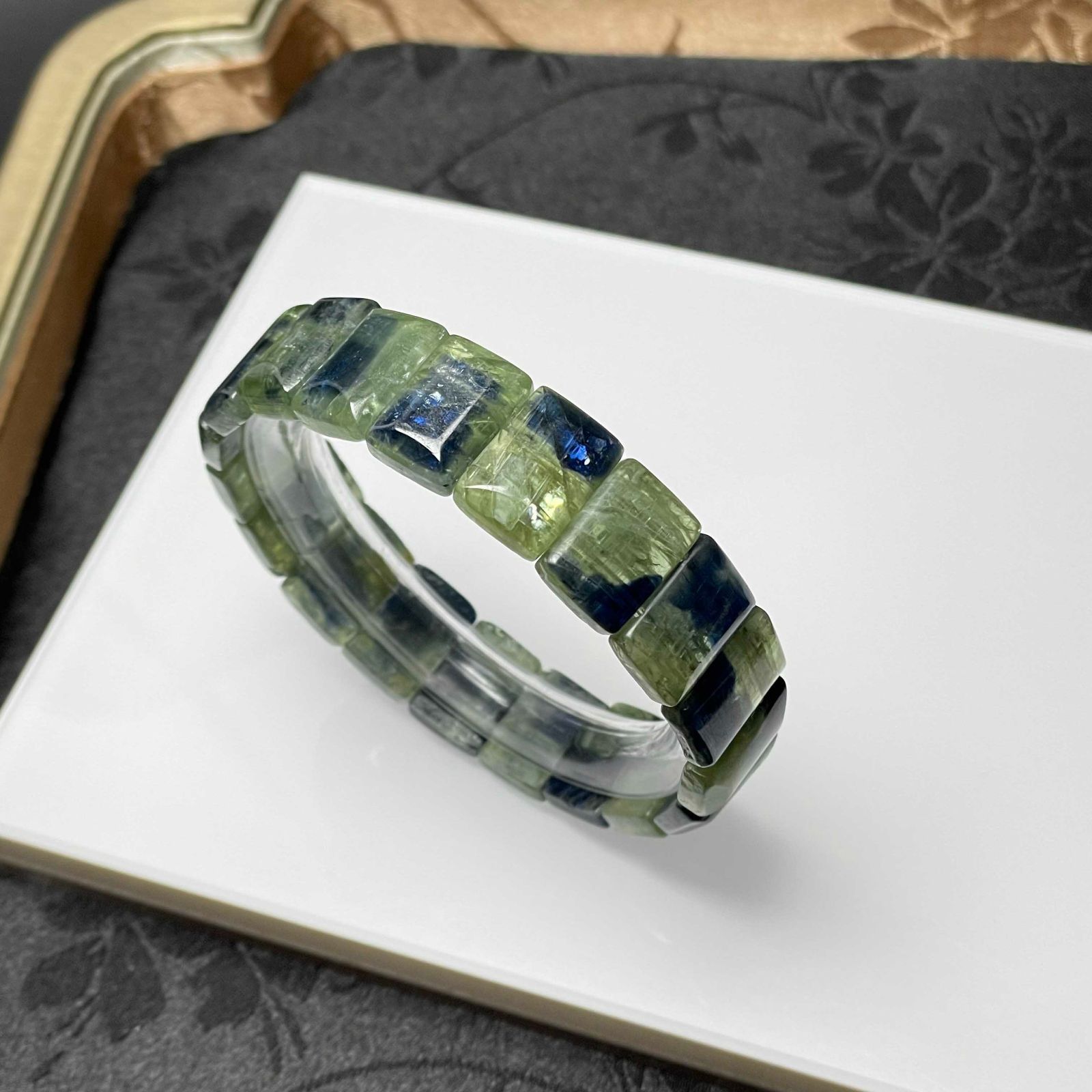 フェーザーインフローライト♡ハート♡ブルーグリーンNo.5003