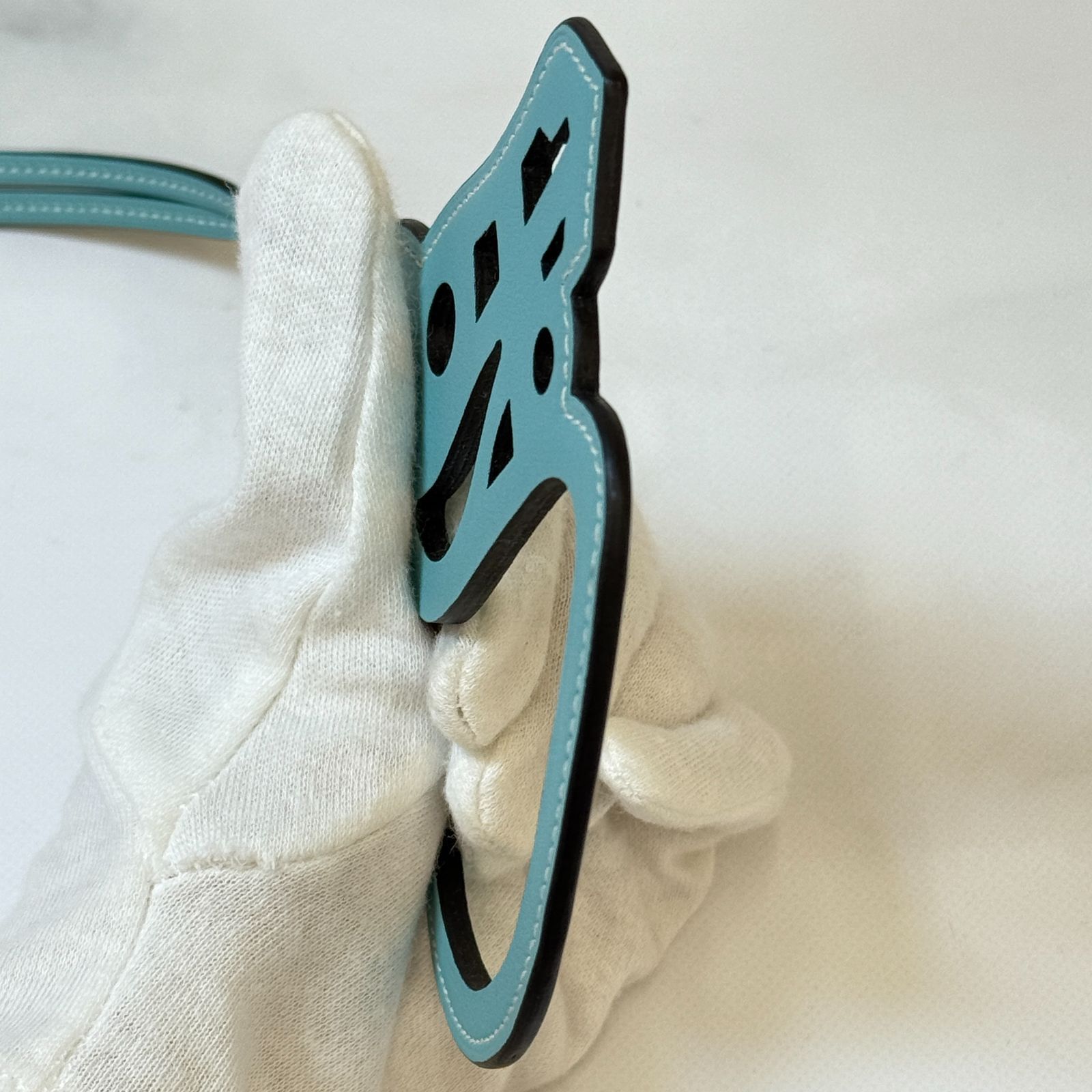 希少 お洒落 うさぎ 田川啓二 ビーズ チャーム 不思議の国のアリス 白