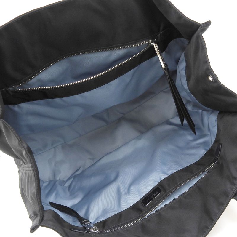プラダ PRADA トートバッグ テスート ナイロン レザー ブラック 1BG184  