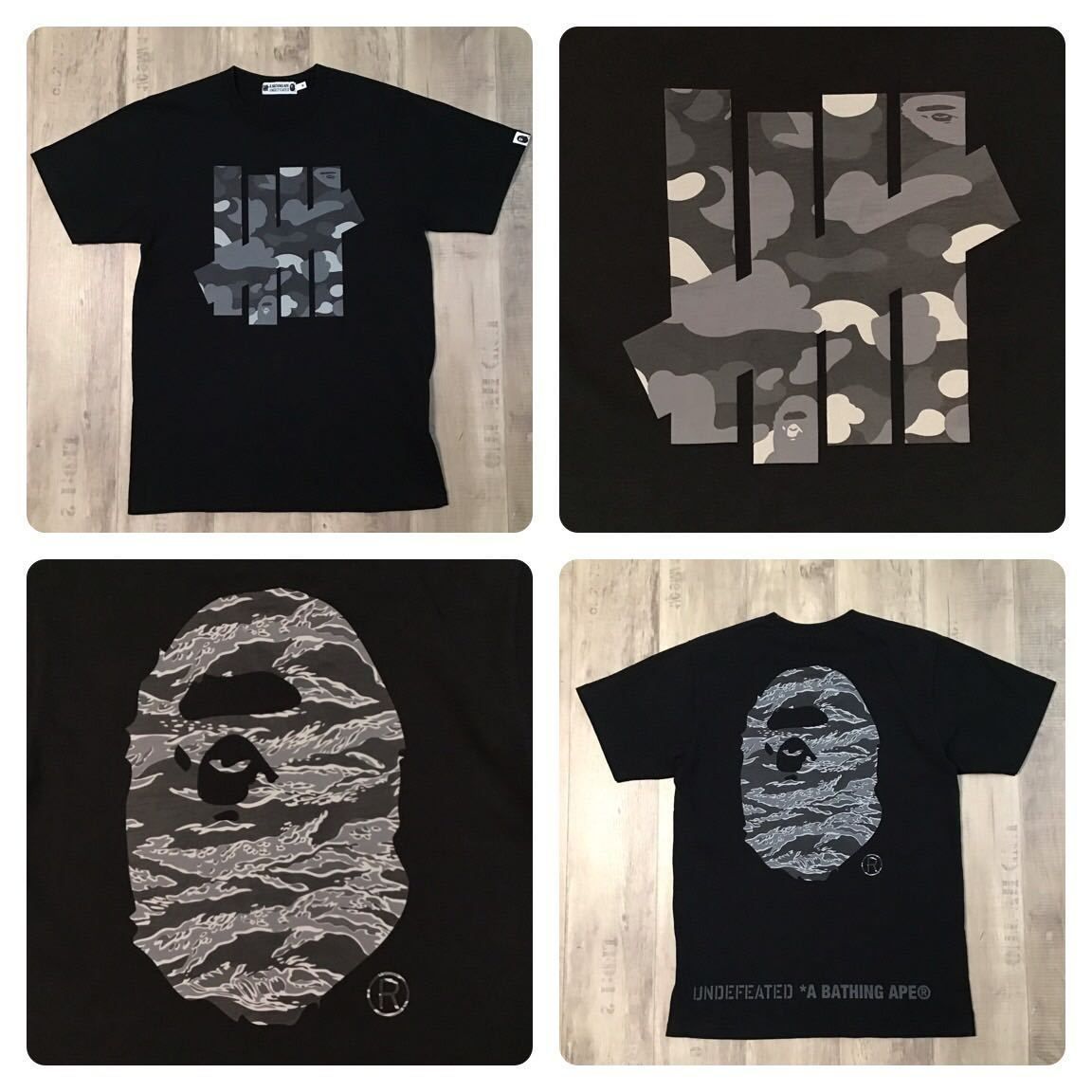 Undefeated × BAPE LOGO Tシャツ Mサイズ a bathing ape アンディフィーテッド エイプ ベイプ アベイシングエイプ  BAPE camo - メルカリ