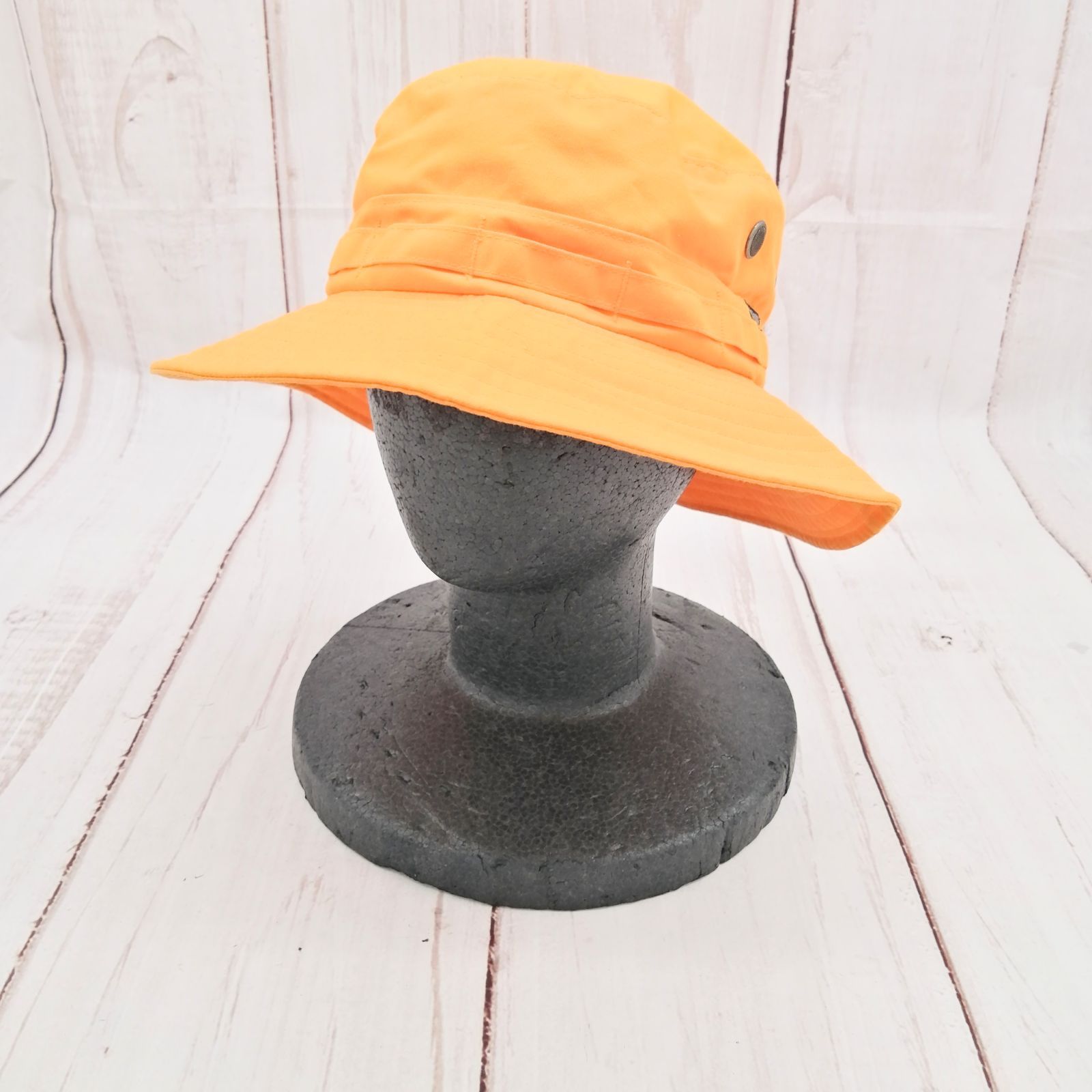 良品 HEAD PORTER ヘッドポーター グッドイナフ バケット サファリハット 90s コラボ オレンジ ビタミンカラー サイズM メンズ レディース ユニセックス バックヤード 3403