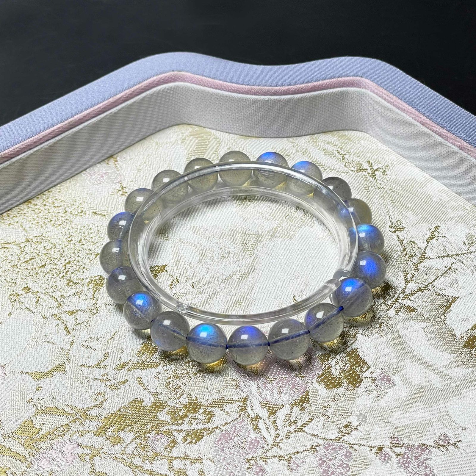 天然美品☆【ブルーラブラドライト】☆ パワーストーン ブレスレット 