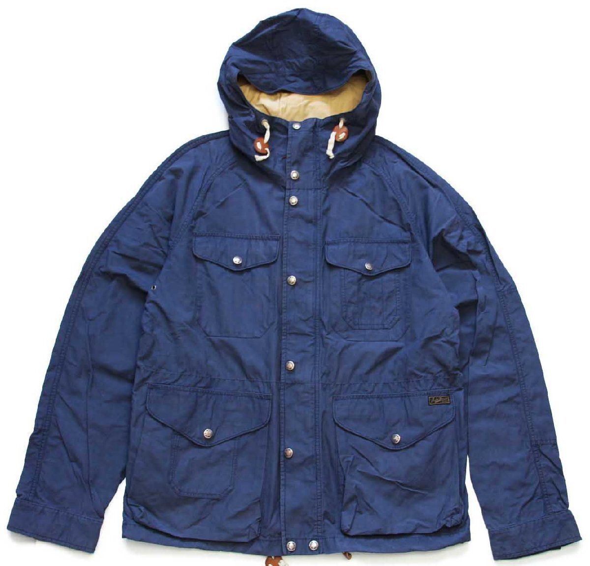 00s ポロ ラルフローレン コットン×ナイロン マウンテンパーカー 紺 M 