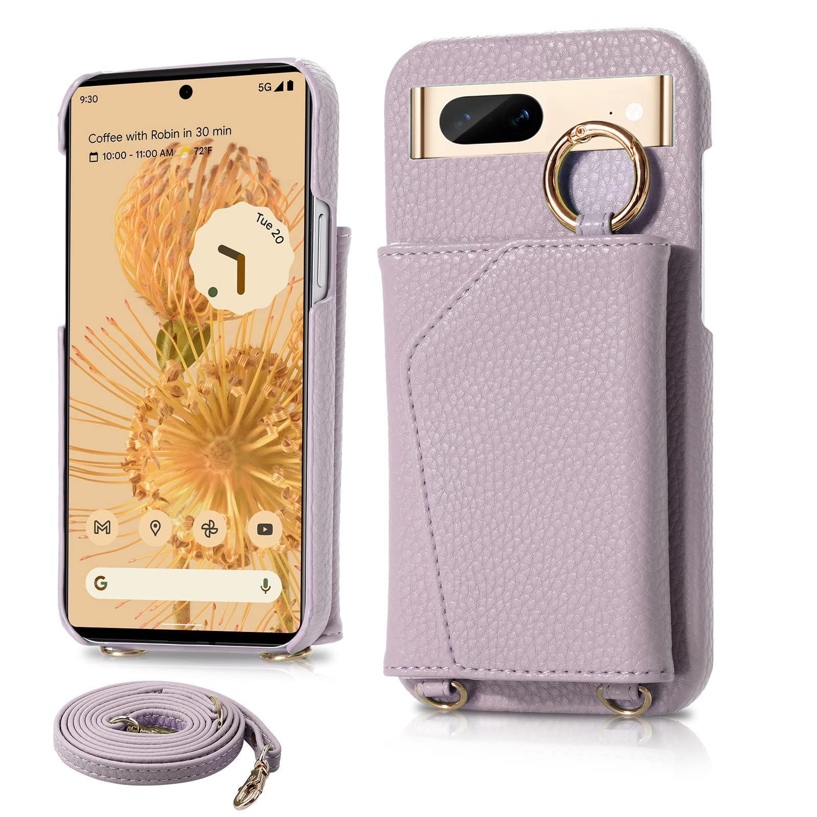 【新着商品】女性 おしゃれ Pixel 7 スマートケース 軽量薄型 シンプル 手帳型 グーグル ピクセル 7 携帯ケース 韓国 肩掛け 斜めがけ ストラップ Google Pixel Google 7 カバー 背面カードポケット付