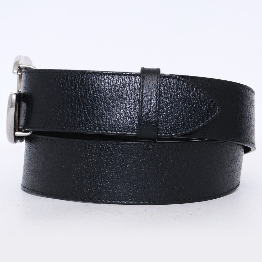 GUCCI ダブルG レザーベルト サイズ90 36 ブラック 406831 DJ20N