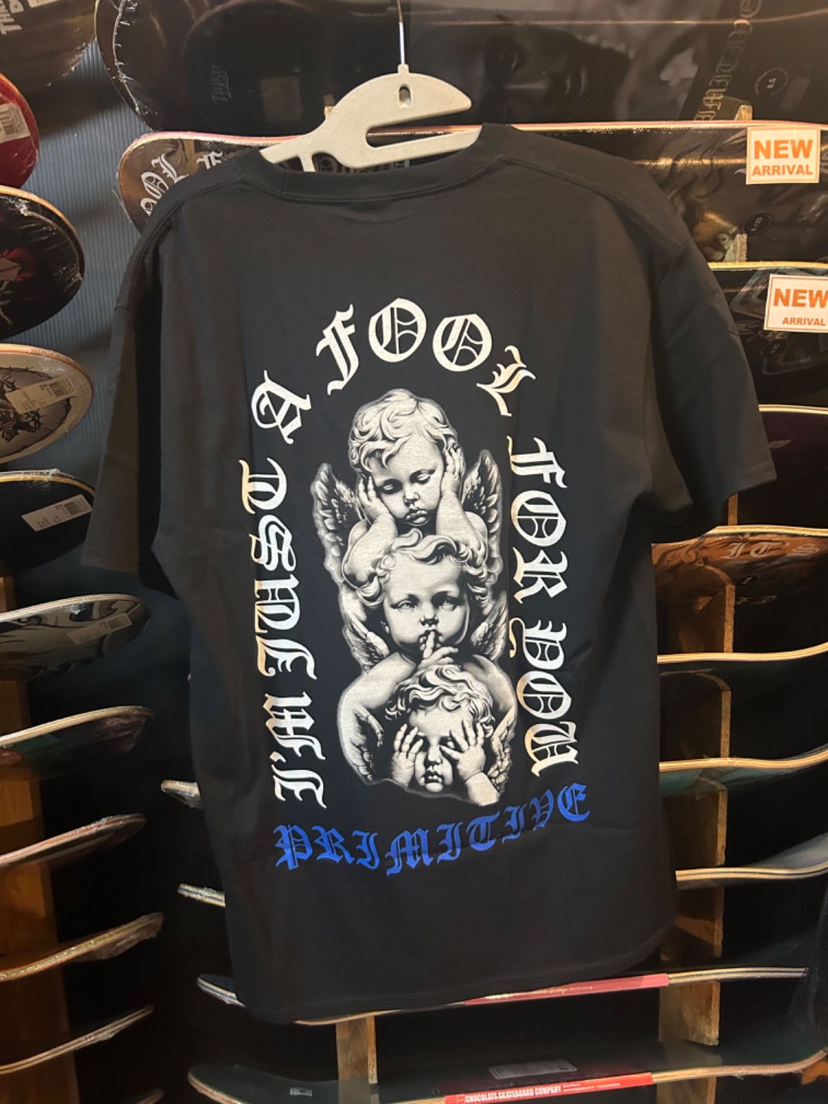 PRIMITIVE ブラック サイズ L DEDICATION SHORT SLEEVE MENS LIFESTYLE SHIRT プリミティブ Tシャツ ブラック スケート スケートボード