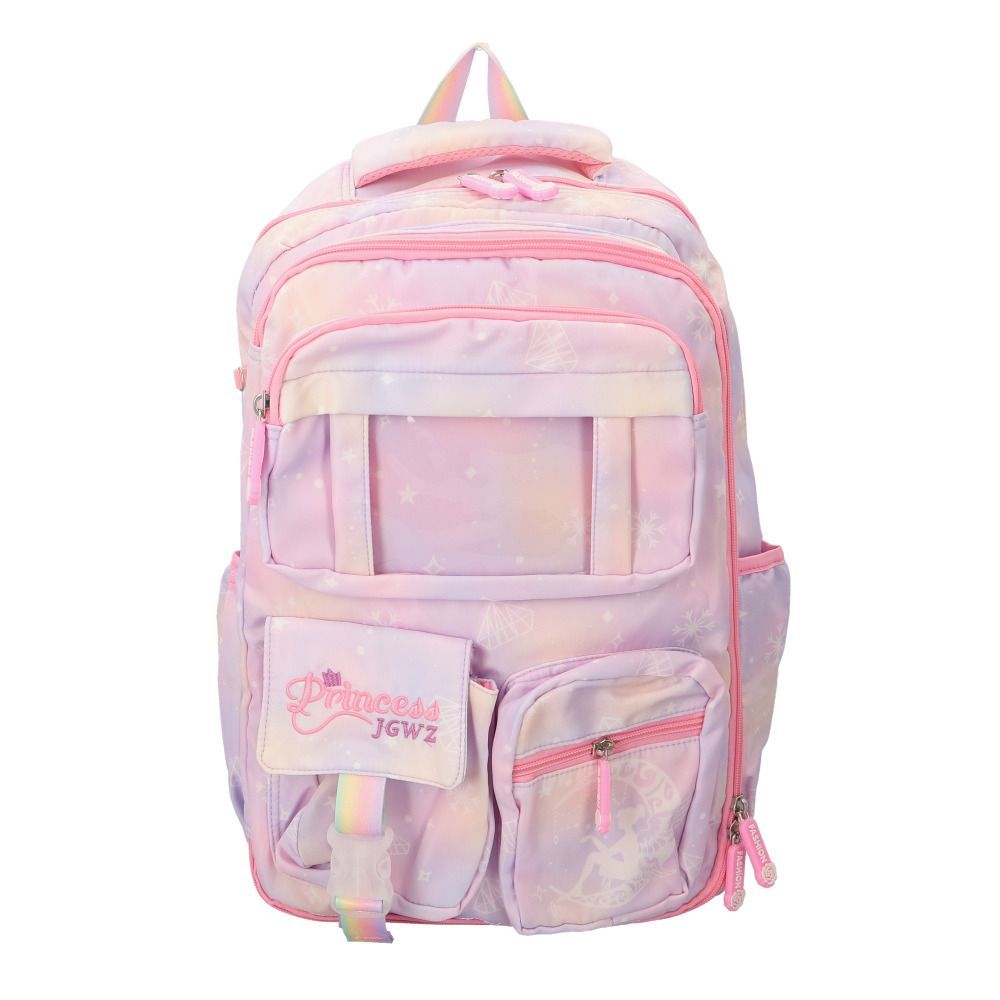 パープル  リュック キッズ 女の子 lyba78 リュック キッズ 女の子 デイバッグ リュックサック バックパック バッグ バック 鞄 かばん リック 大容量 A4 撥水 反射材 軽量 通気性 通園 通学 通塾 