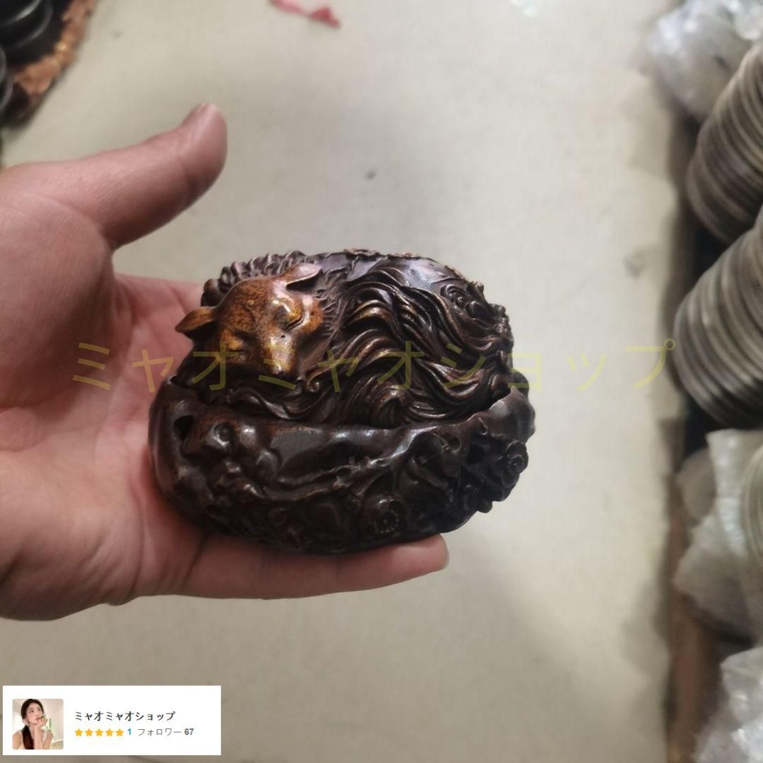 銅製 九尾狐薫香炉 室内薫香炉 茶道具 香道具 装飾品 工芸品 置物 銅製 九尾狐薫香炉 室内薫香炉 茶道具 香道具 装飾品 工芸品