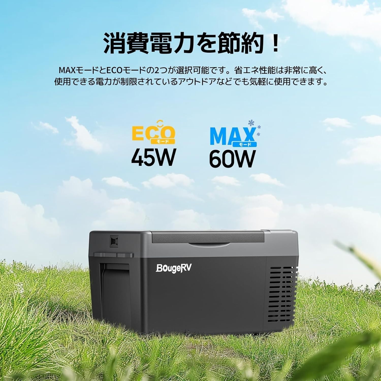 BougeRV 車載冷蔵庫 20L -22℃～10℃ 【バッテリー内蔵可能・バッテリー別売】3WAY電源対応 DC12V/24V AC100V  コンプレッサー式 車載冷蔵冷凍庫 トラックコード付き 車中泊 (Small 20L ブラック) - メルカリ