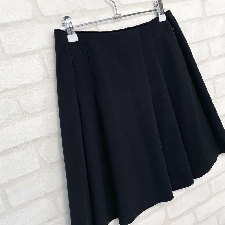 新品✨フォクシー ニューヨーク　膝丈　プリーツスカート フレアスカート　40 洗える♡フォクシーニューヨーク 最高級 プリーツスカート ひざ丈 黒
