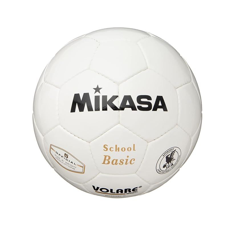 ミカサ(MIKASA) サッカーボール 5号 日本サッカー協会 検定球 (一般・大学・高生・中学生用) ホワイト 手縫いボール SVC502SBC-W 推奨内圧0.8(kgf/?)