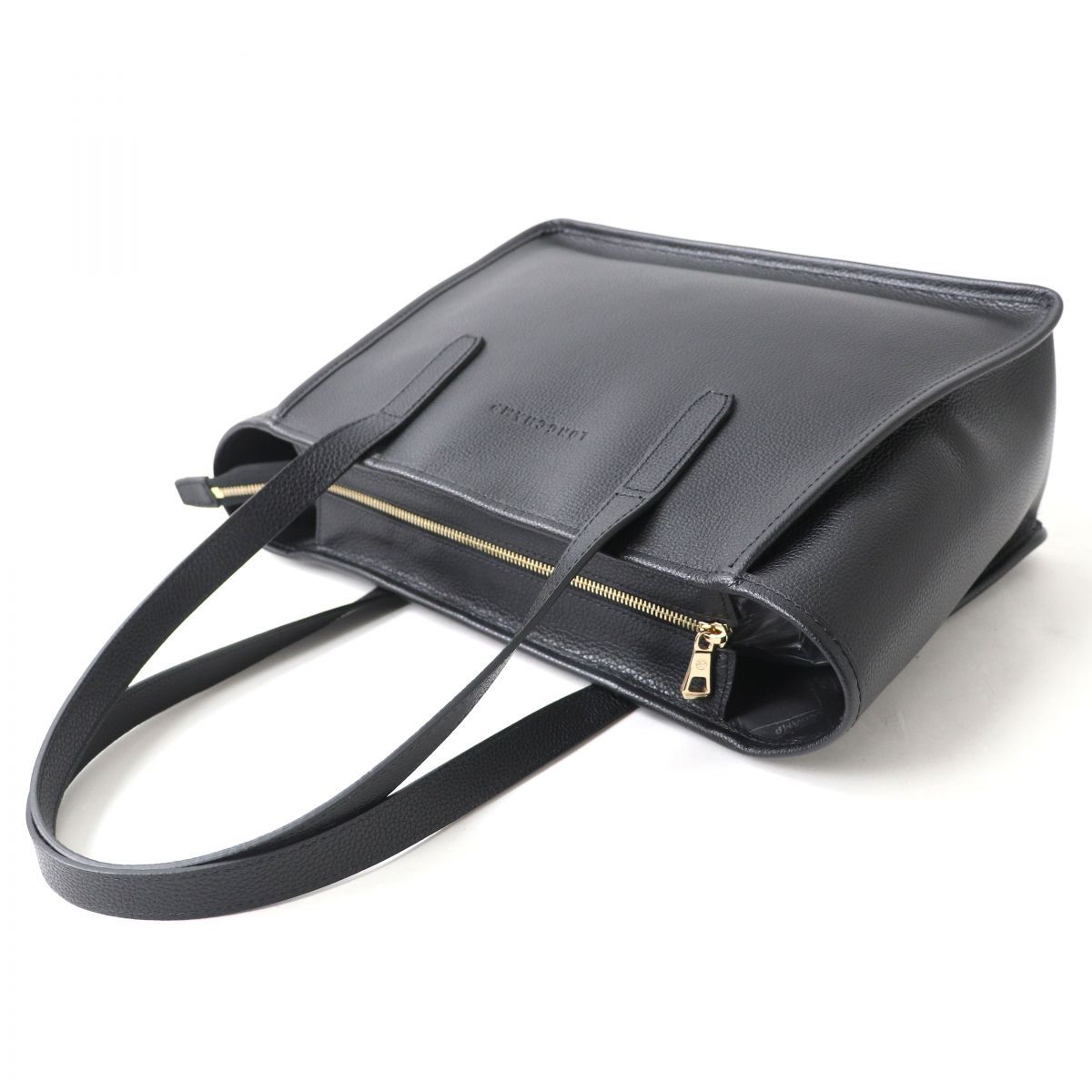 極美△LONGCHAMP ロンシャン ルフローネ オールレザー ショルダー 