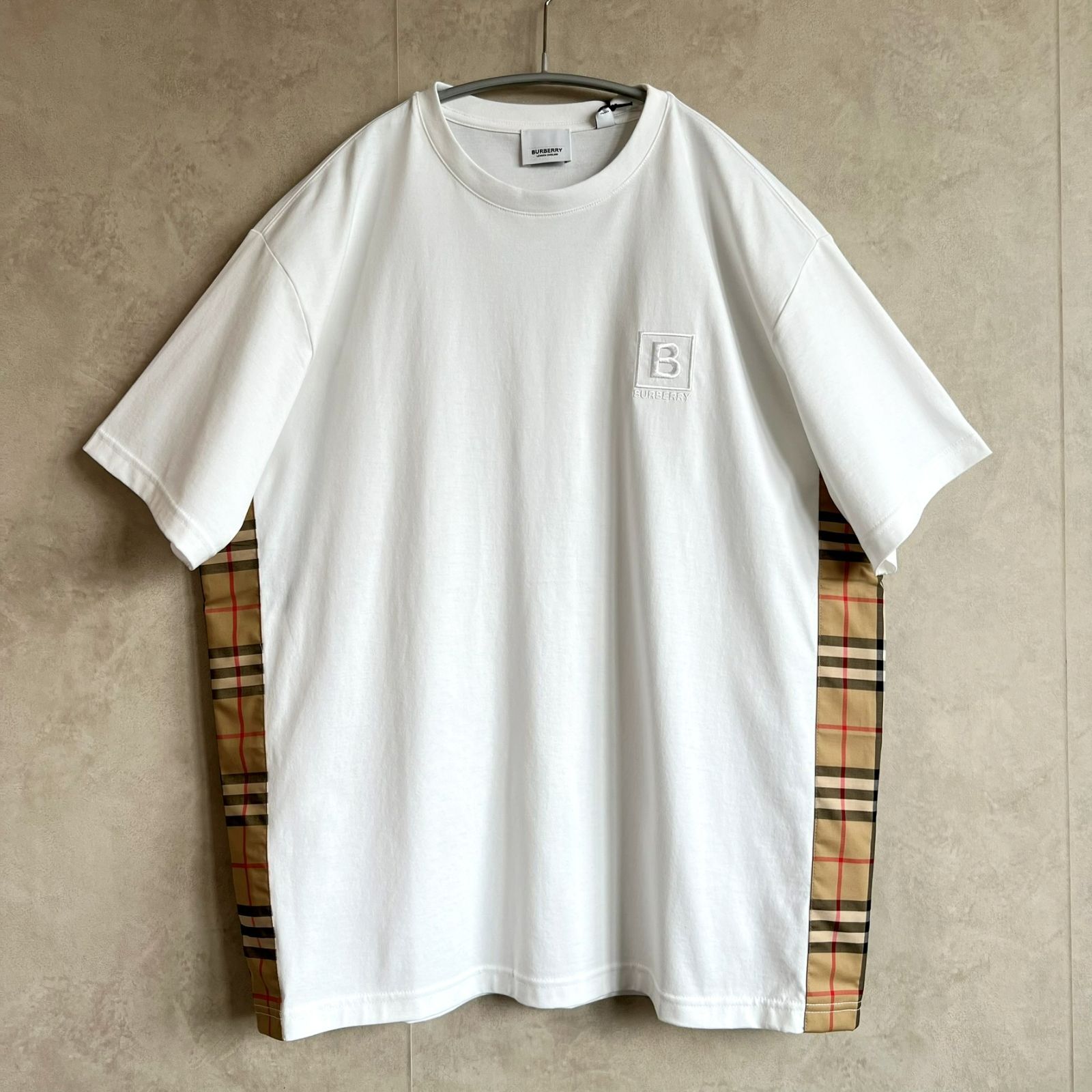 新品未使用タグ付き】バーバリー サイドチェックTシャツ 半袖 - メルカリ