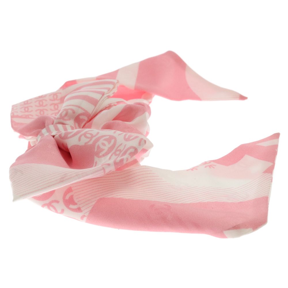 CHANEL (シャネル) ココマーク ロゴデザイン リボンシュシュ ヘアゴム