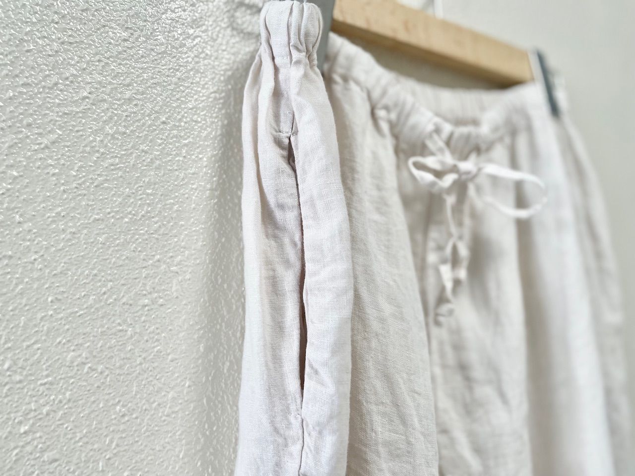 nest Robe ネストローブ リネンフリルイージーパンツ 日本製