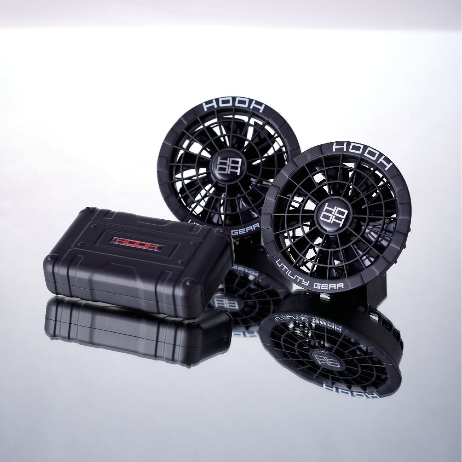 村上被服 HOOH 快適ウェアコンプリートセット SV500 バッテリーとファンのセット ブラック パールブラウン 新モデル 空調服用 V15シリーズ互換 すぐ使える 最長20時間駆動