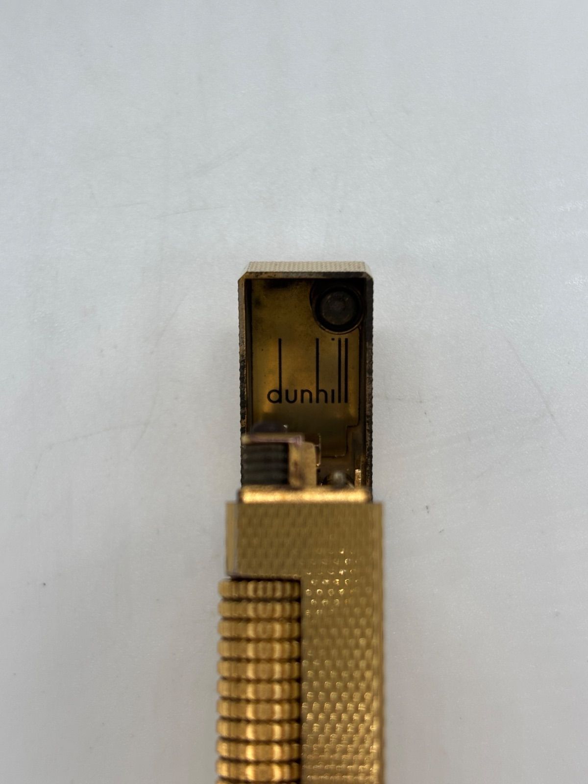 dunhill ダンヒル ガスライター ローラー式 ブラック×ゴールド 喫煙具