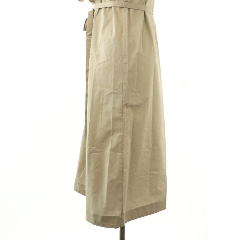 アナイ ANAYI タフタストレッチフリル ワンピース ミモレ ロング