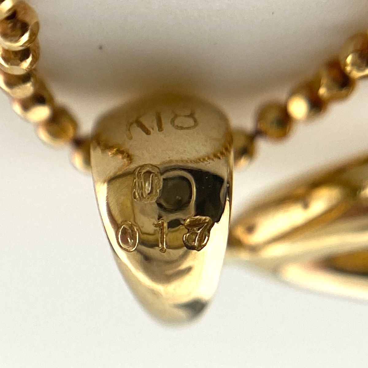 デザインネックレス YG イエローゴールド ネックレス K18 レディース 中古 ラッピング可 メレダイヤ デザインネックレス YG イエローゴールド ペンダント