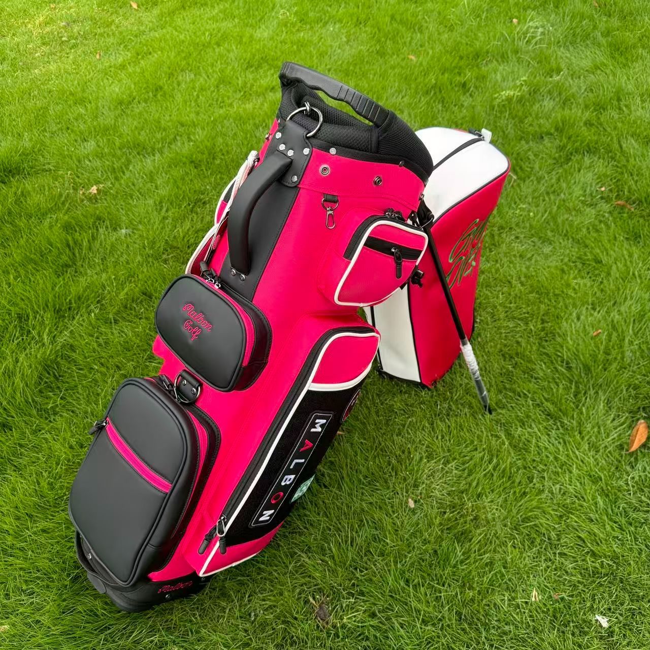 MALBON GOLF イカゲームコラボ キャディバッグ ゴルフバッグ