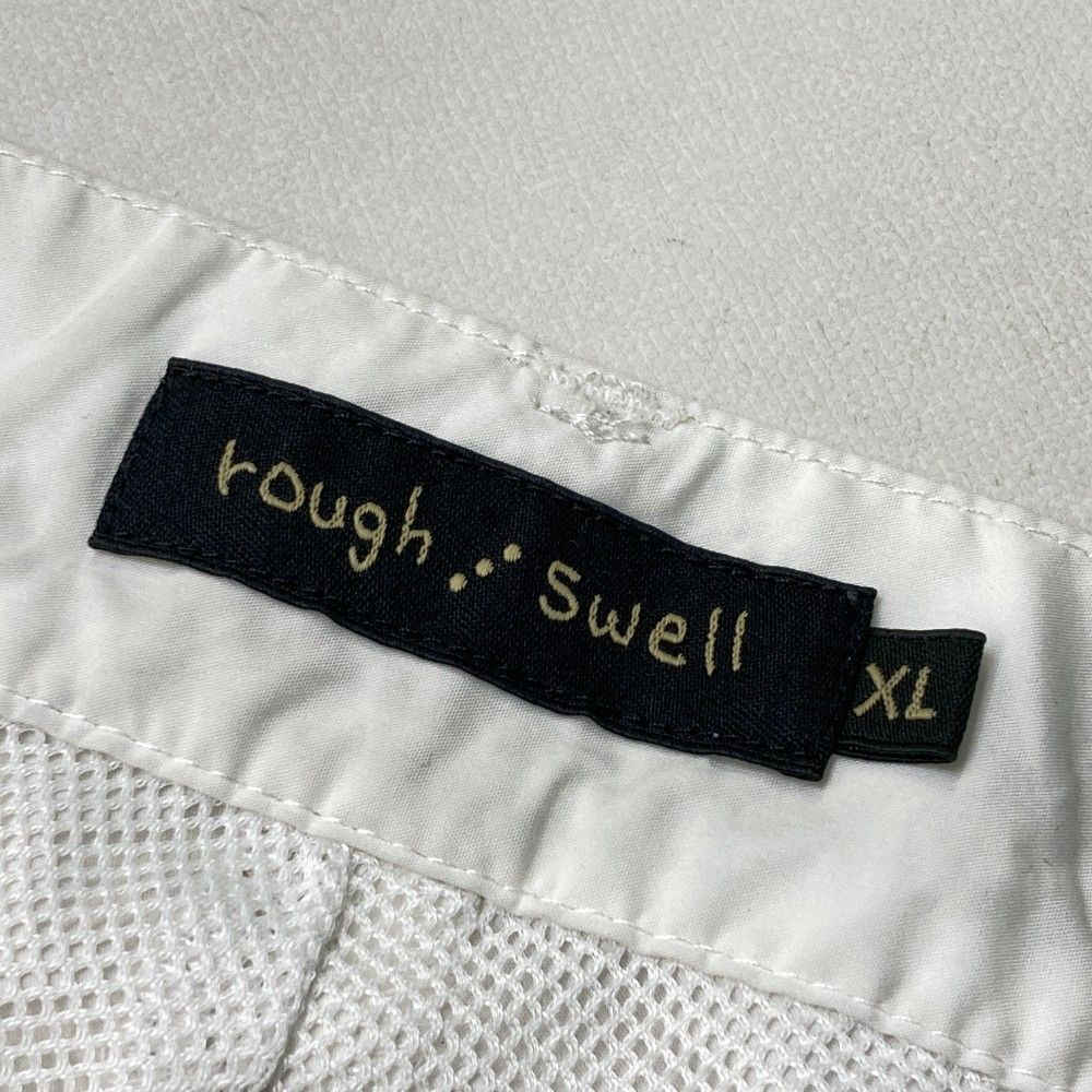 サイズ：XL ROUGH&amp;SWELL ラフアンドスウェル 2024年モデル 裏メッシュ ハーフパンツ カモノハシ  ホワイト系 [240101409987] ゴルフウェア メンズ ストスト サイズ：XL ROUGH&SWELL ラフアンドスウェル 2024年モデル 裏