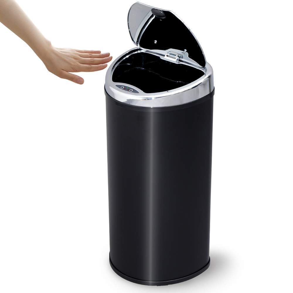 キッチン 生ゴミ 自動開閉 68L ふた付き センサー付き ゴミ箱 ブラック アイリスプラザ