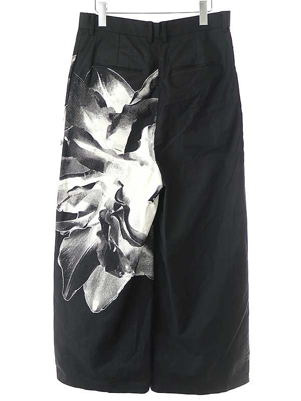 TaaKK ターク 23SS PIGMENT FLOWER WIDE TROUSERS フラワー