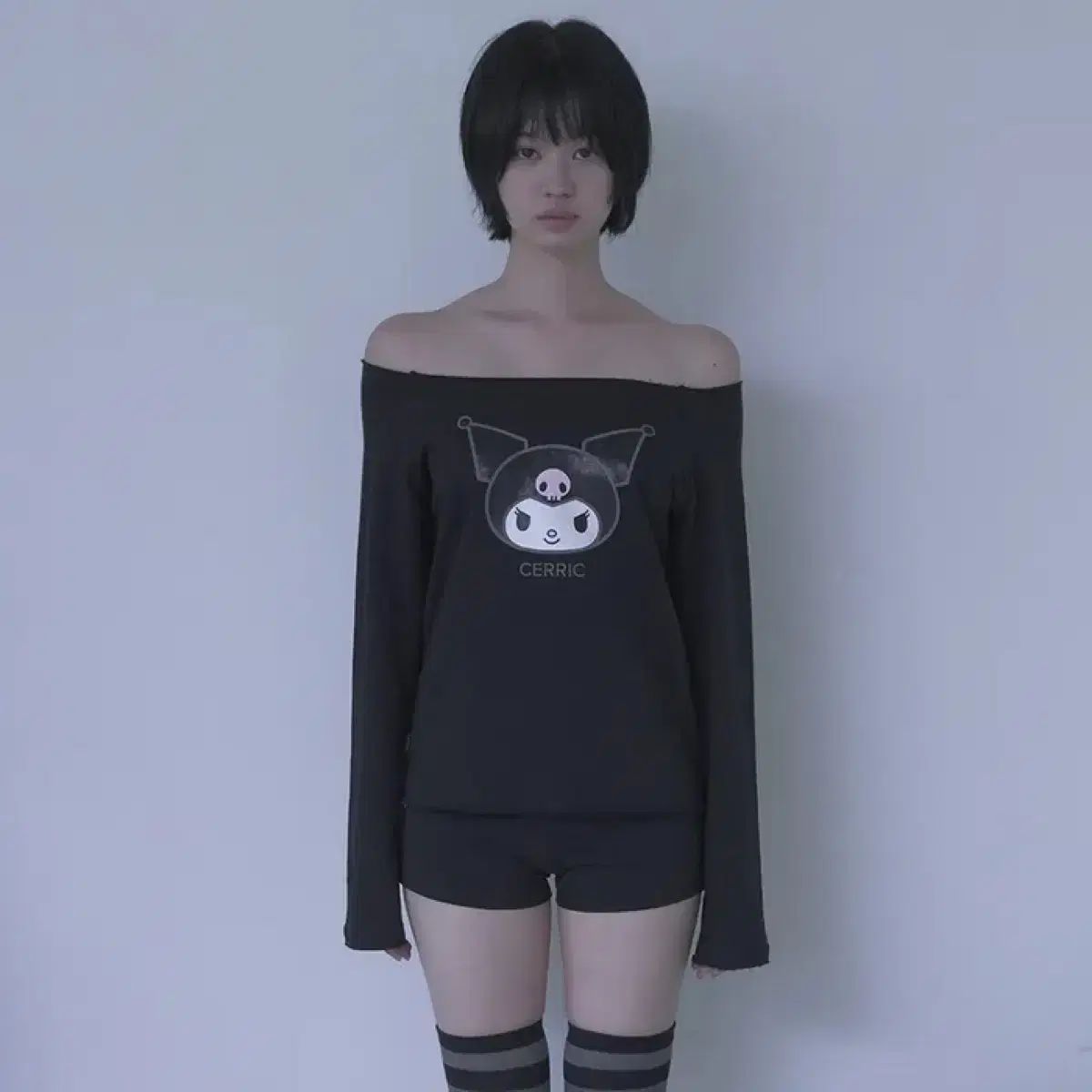 セリック クロミ ボートネック トップス ブラック