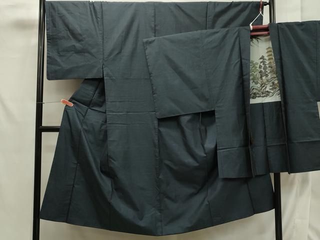 平和屋着物男性　本場大島紬　アンサンブル　100亀甲　正絹　逸品　CAAK8896th