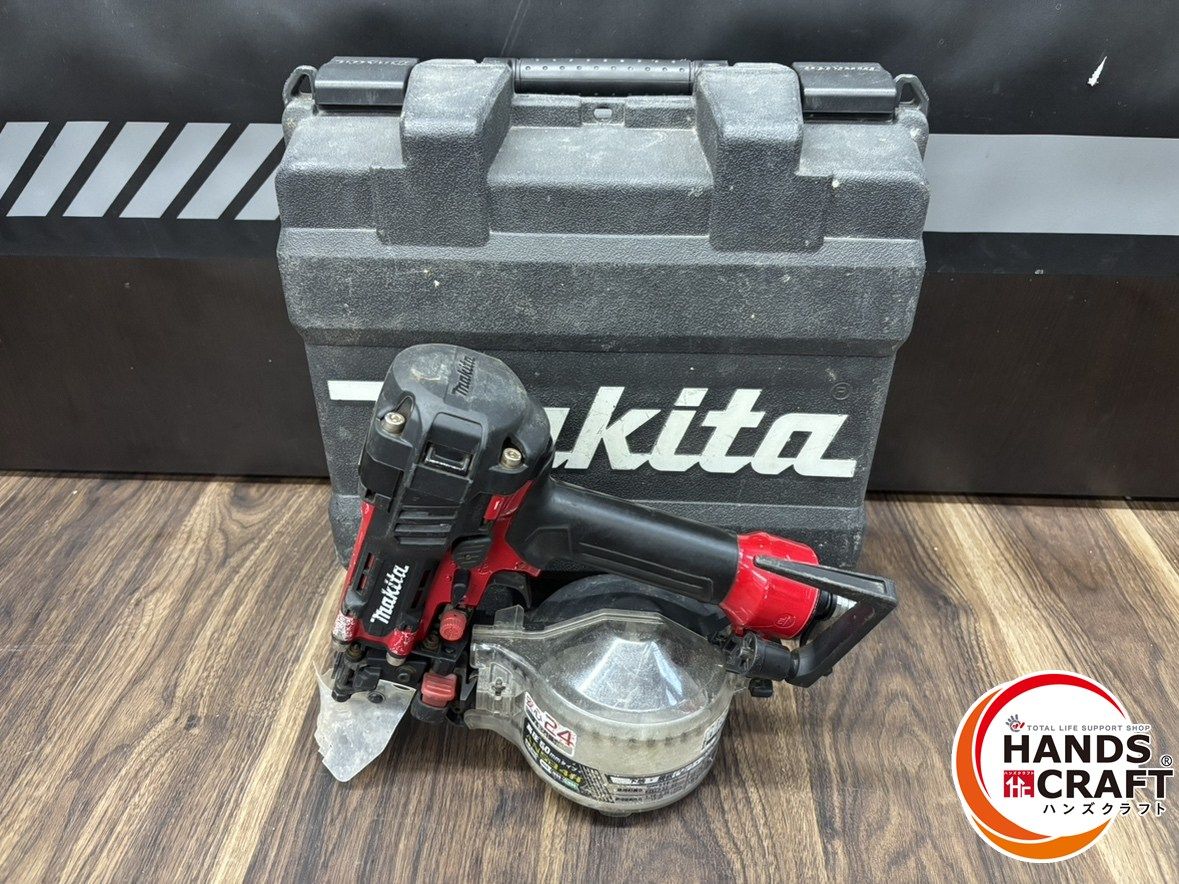 ♭ 品 makita マキタ 50mm高圧エア釘打機 AN534H 赤 熊本けやき通り店