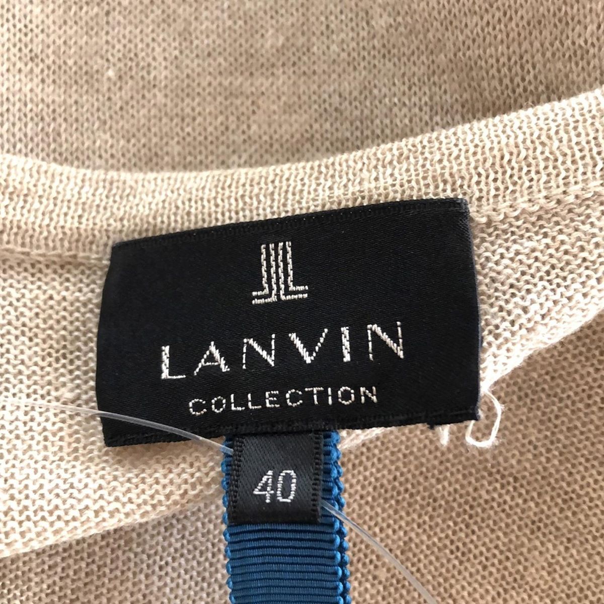 美品 LANVIN COLLECTION フラワードライコットンカーディガン 美品 LANVIN COLLECTION フラワードライコットンカーディガン