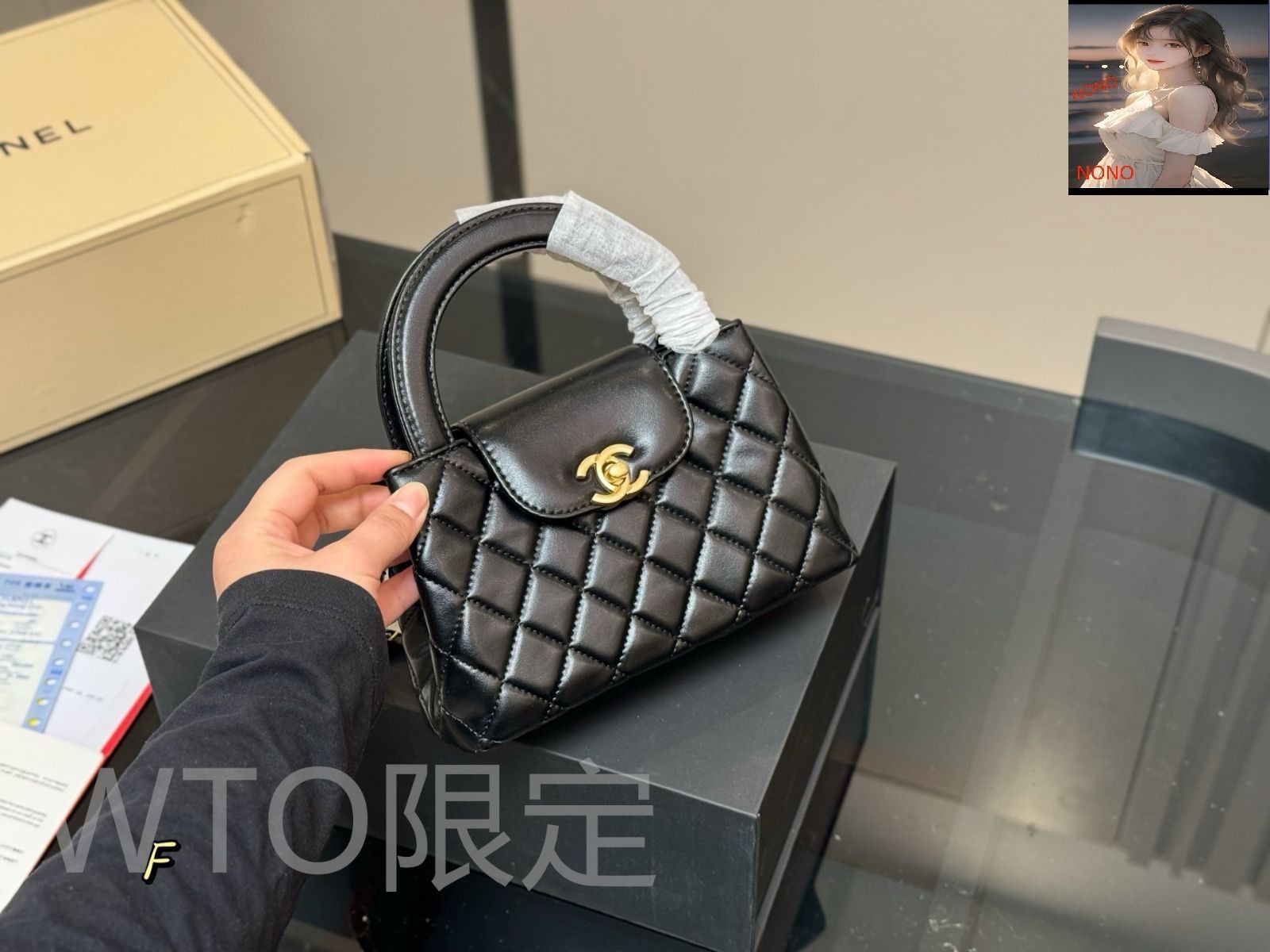 今日特価】Chanel シャネル 23kケリーシリーズ 牛皮使用で高級感