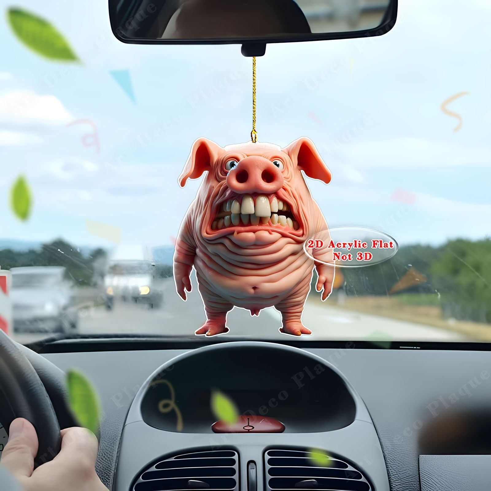 アクリル キーホルダー ブタの化け物 モンスター 大きめ 8cm ホラー