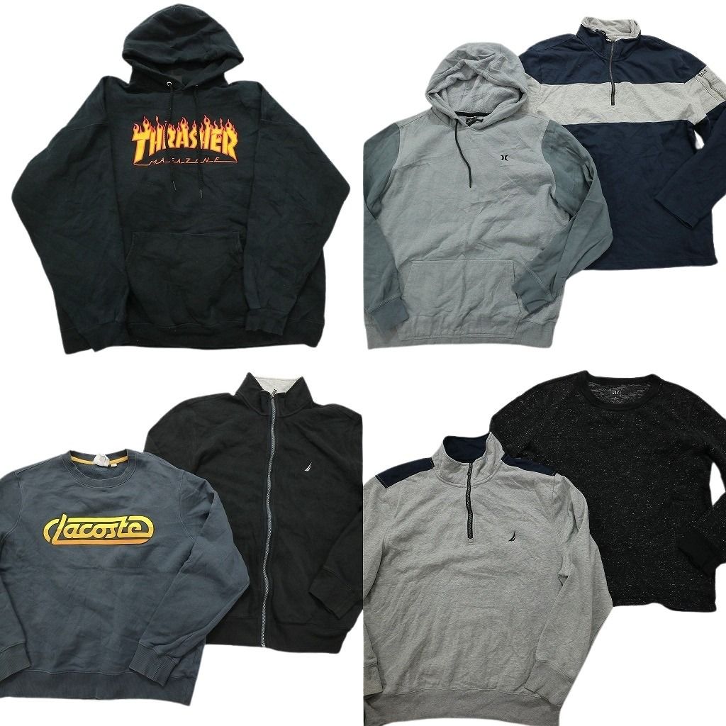 古着卸 まとめ売り ブランドMIX スウェット 7枚セット (メンズ L /XL ) ノーティカ ギャップ SW7 MR8721