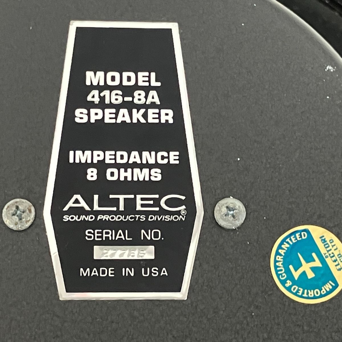 ALTEC 416-8A