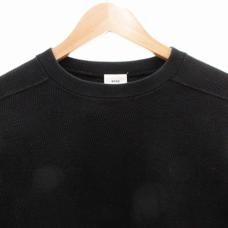 ハイク HYKE サーマルカットソー Tシャツ 長袖 カットオフ 1 S 黒 ブラック /JS ■GY19 レディース ハイク HYKE サーマルカットソー Tシャツ 長袖 カットオフ 1 S