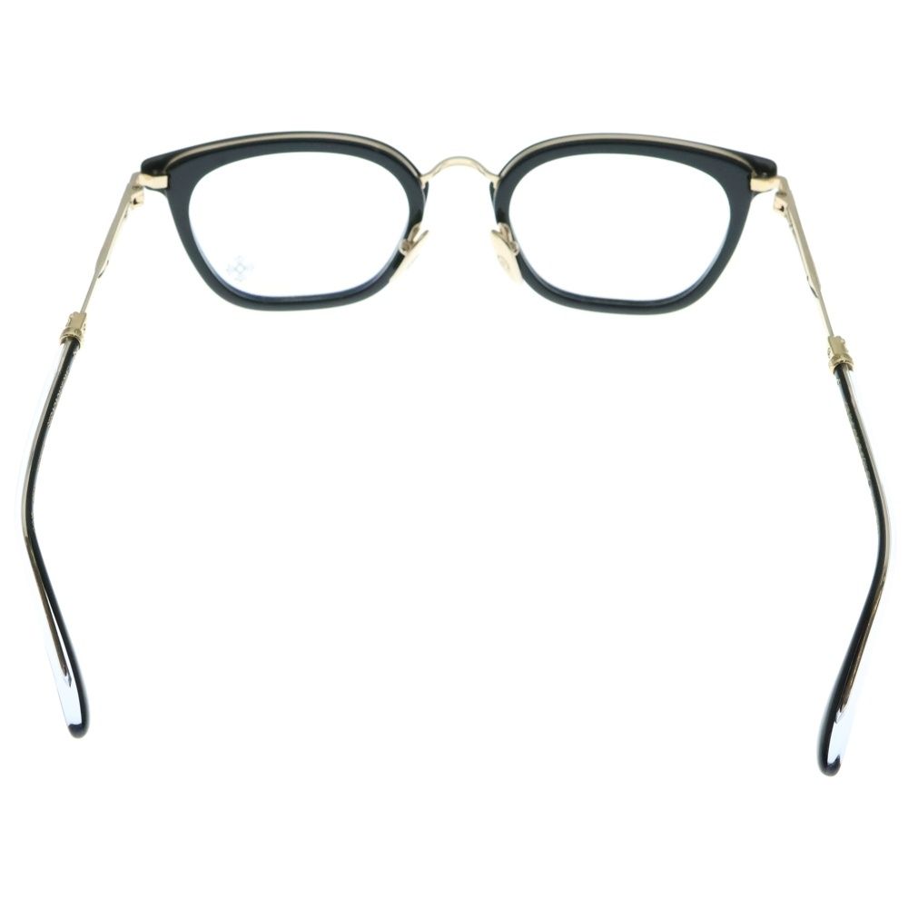 CHROME HEARTS クロムハーツ STRAPADICTOME ウェリントンアイウェア サングラス メガネ フ モチーフ ブラック ゴールド 51 21-148