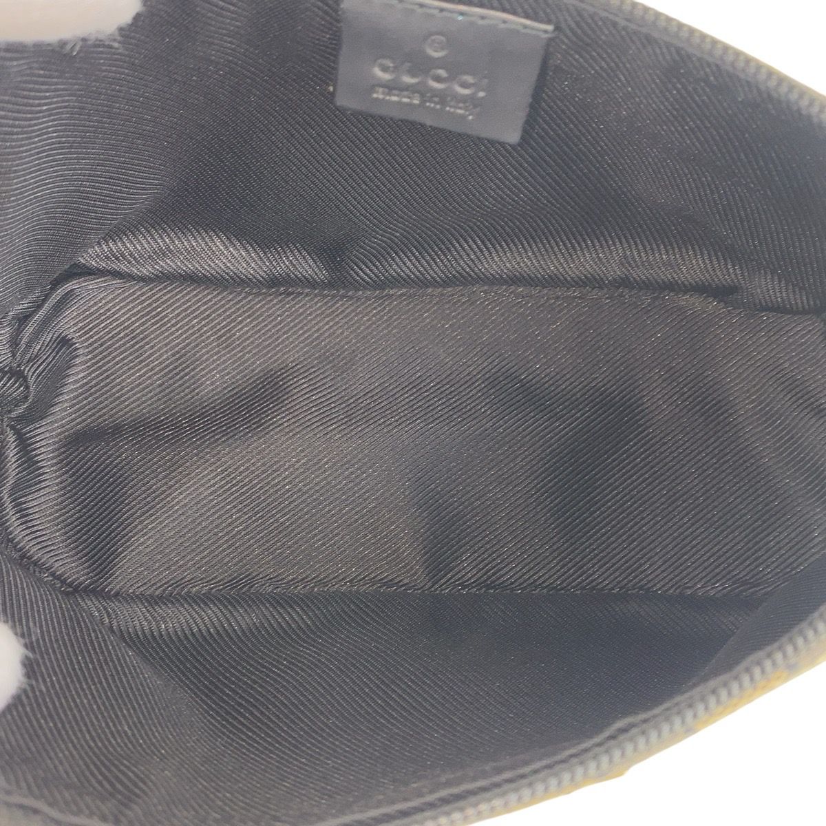 美品 GUCCI グッチ ブラック ゴールド金具 GGキャンバス/レザー