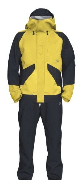 ダイワ　DR-3223 レインマックスGEレインスーツ スモークイエロー M ダイワ レインマックスGEレインスーツ ブラック DR-3223 2XL～3XL