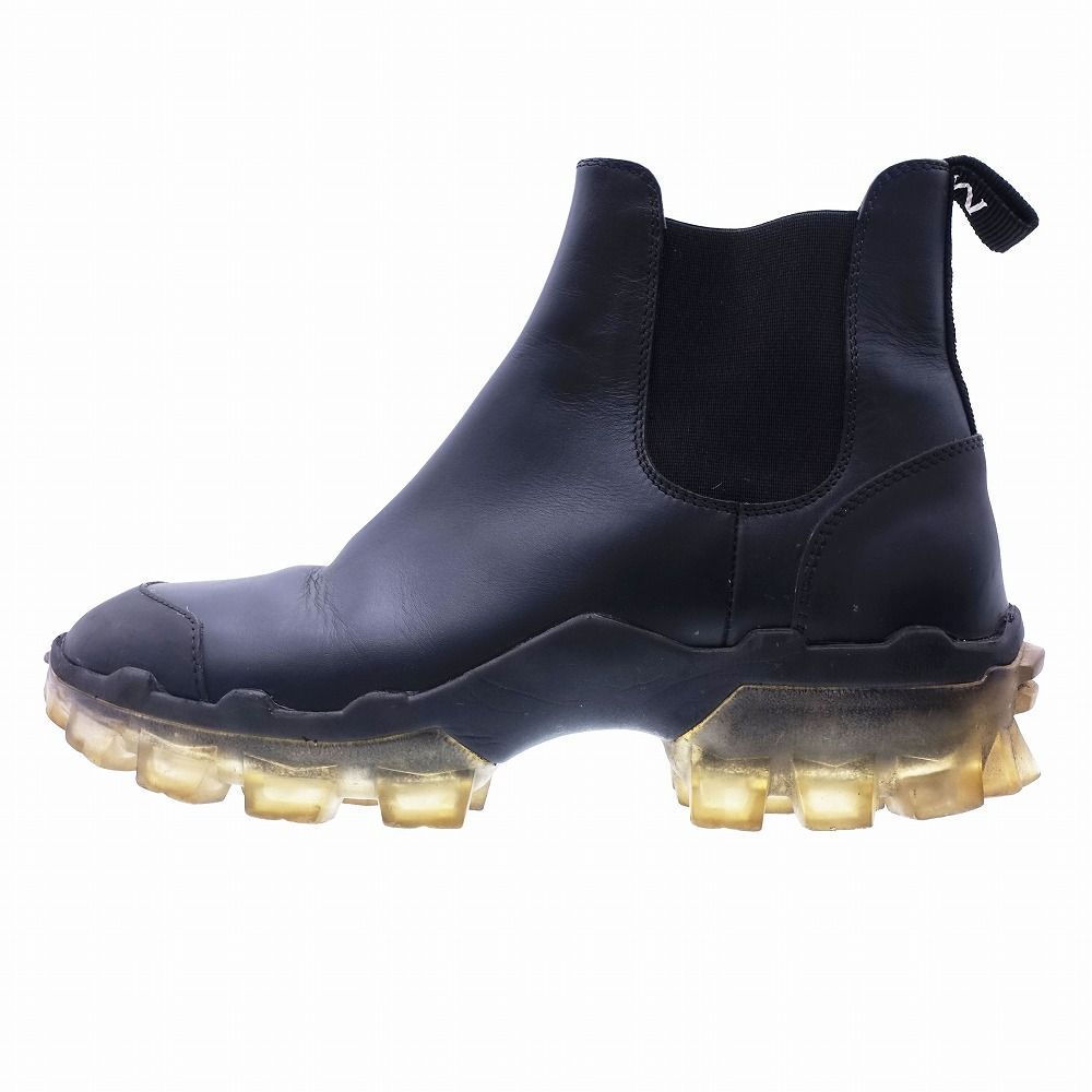 モンクレール MONCLER サイドゴア チェルシー ブーツ ショート レザー